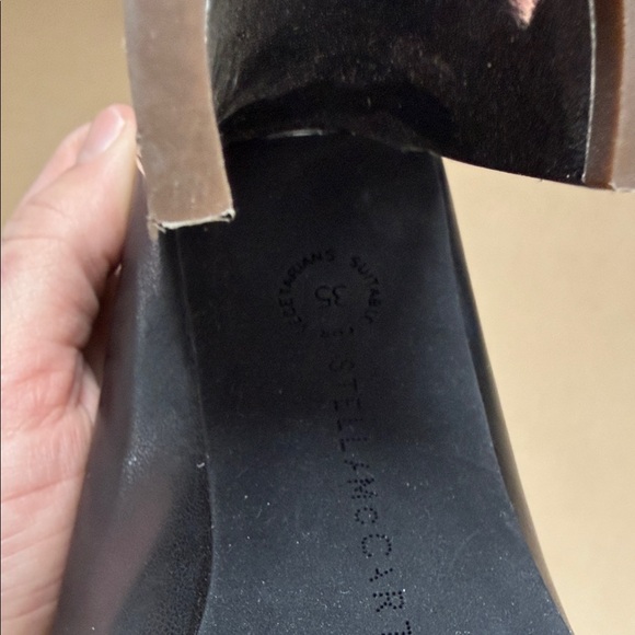 Stella McCartney Black Heels with Silver Accents - Picture 6 of 7